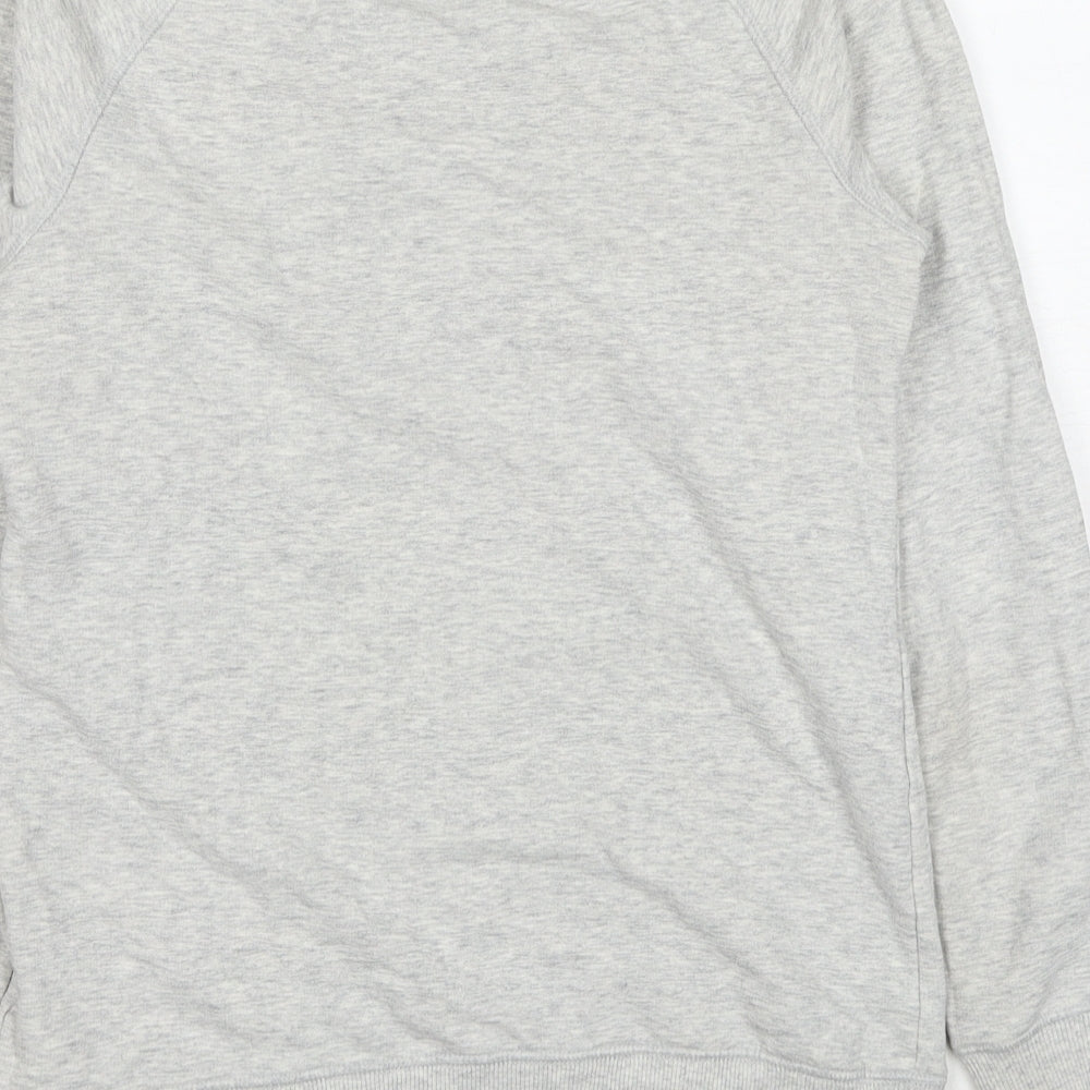 DECATHLON Womens Grey Cotton Pullover Sweatshirt Size XS Pullover