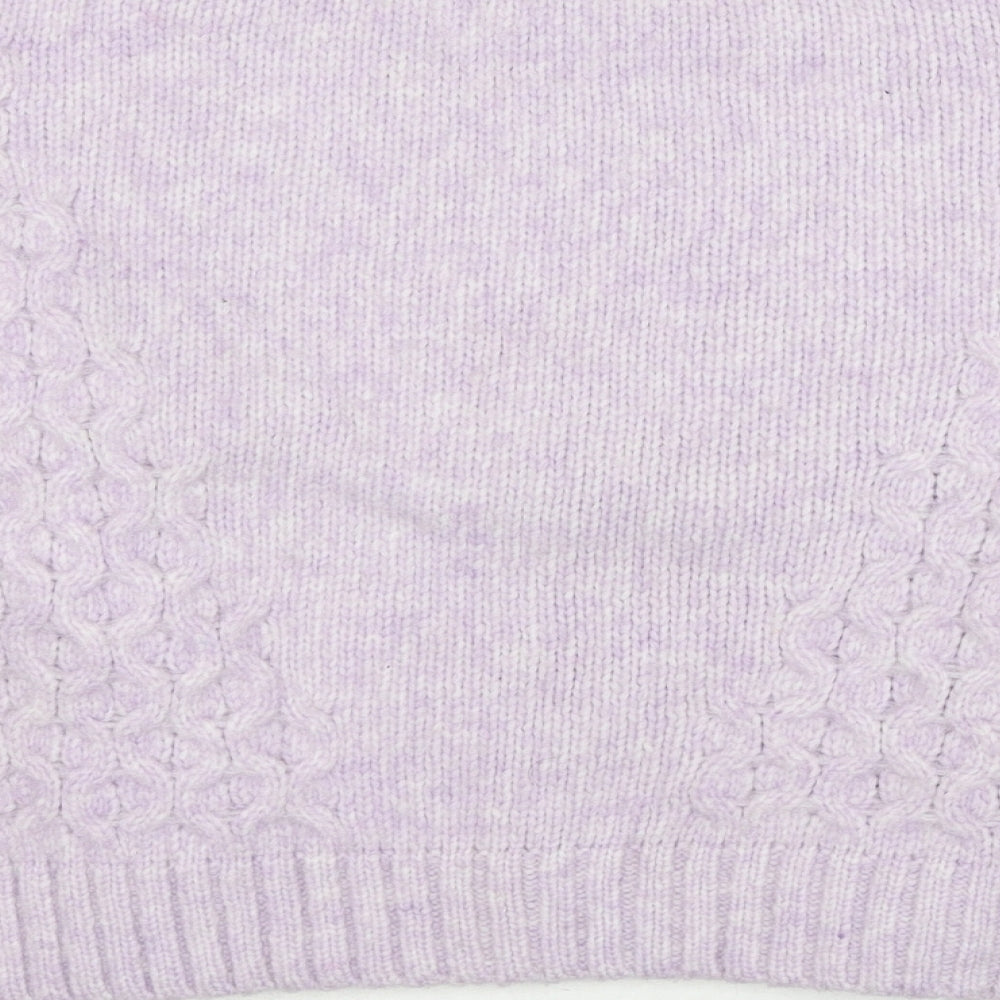 Womens UK Size S Brave Soul Purple Pullover Jumper