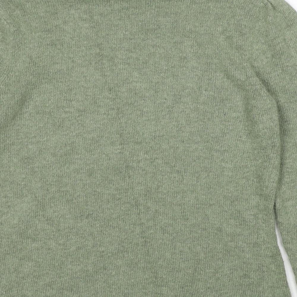Coercion London Womens Green Crew Neck Nylon Pullover Jumper Size M