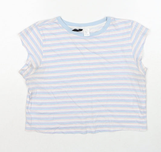 Womens UK Size M Divided by H&M Multicoloured Basic T-Shirt