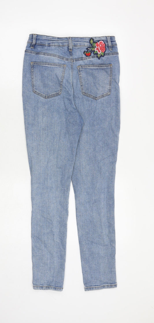 Womens UK Size 8 Marks and Spencer Regular Fit Skinny Blue Jeans