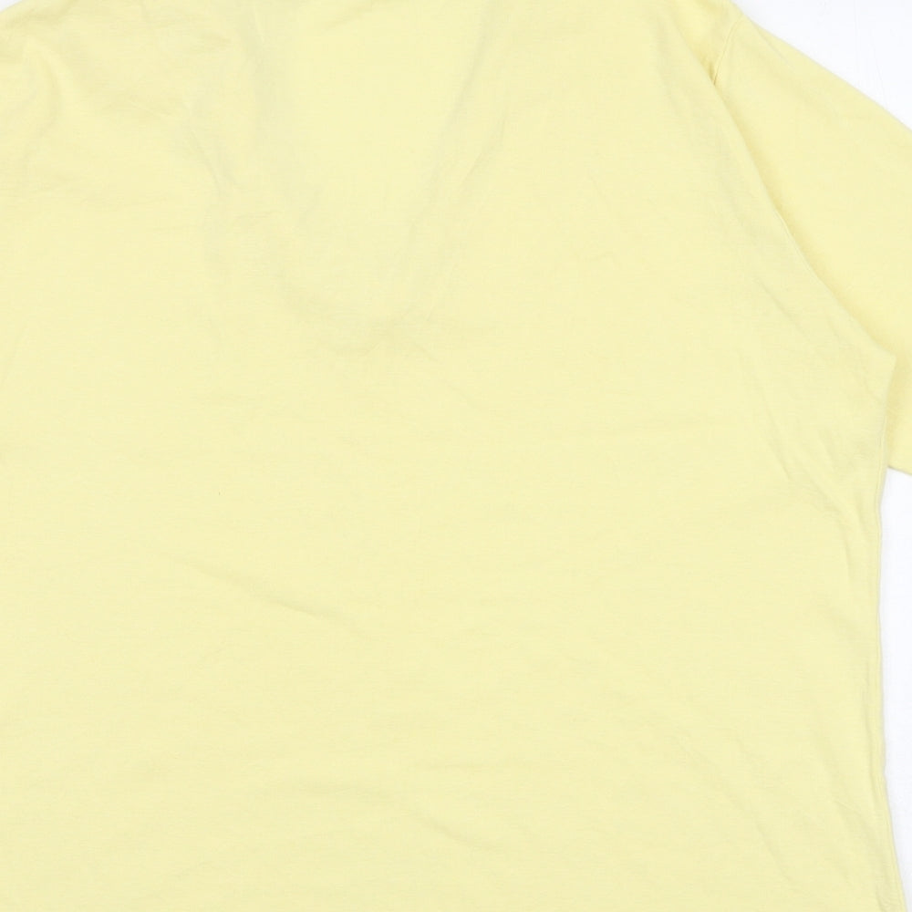Womens UK Size L EWM Yellow Basic Polo