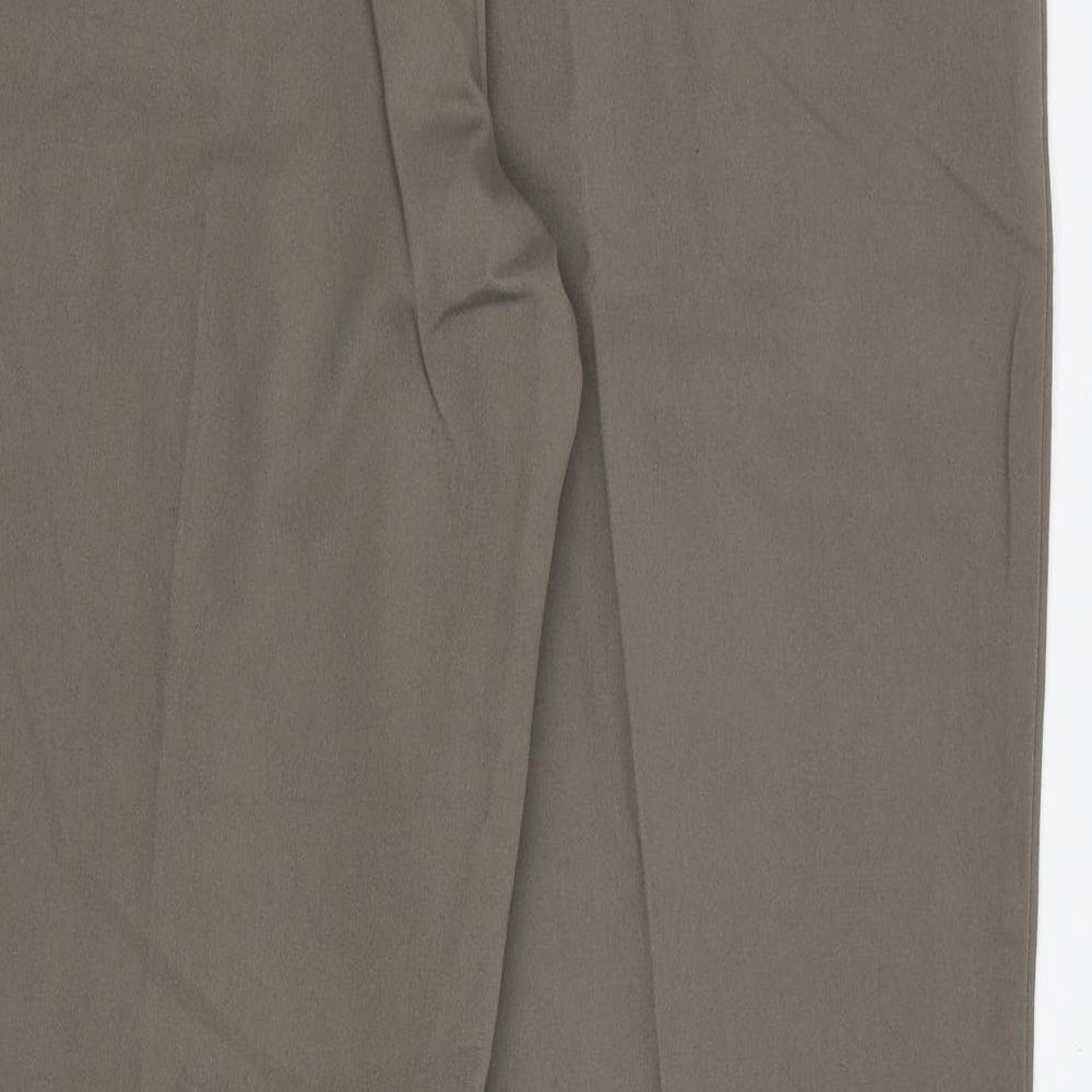 Amazon Mens Grey Cotton Dress Pants Trousers Size 40 in Extra-Slim Zip