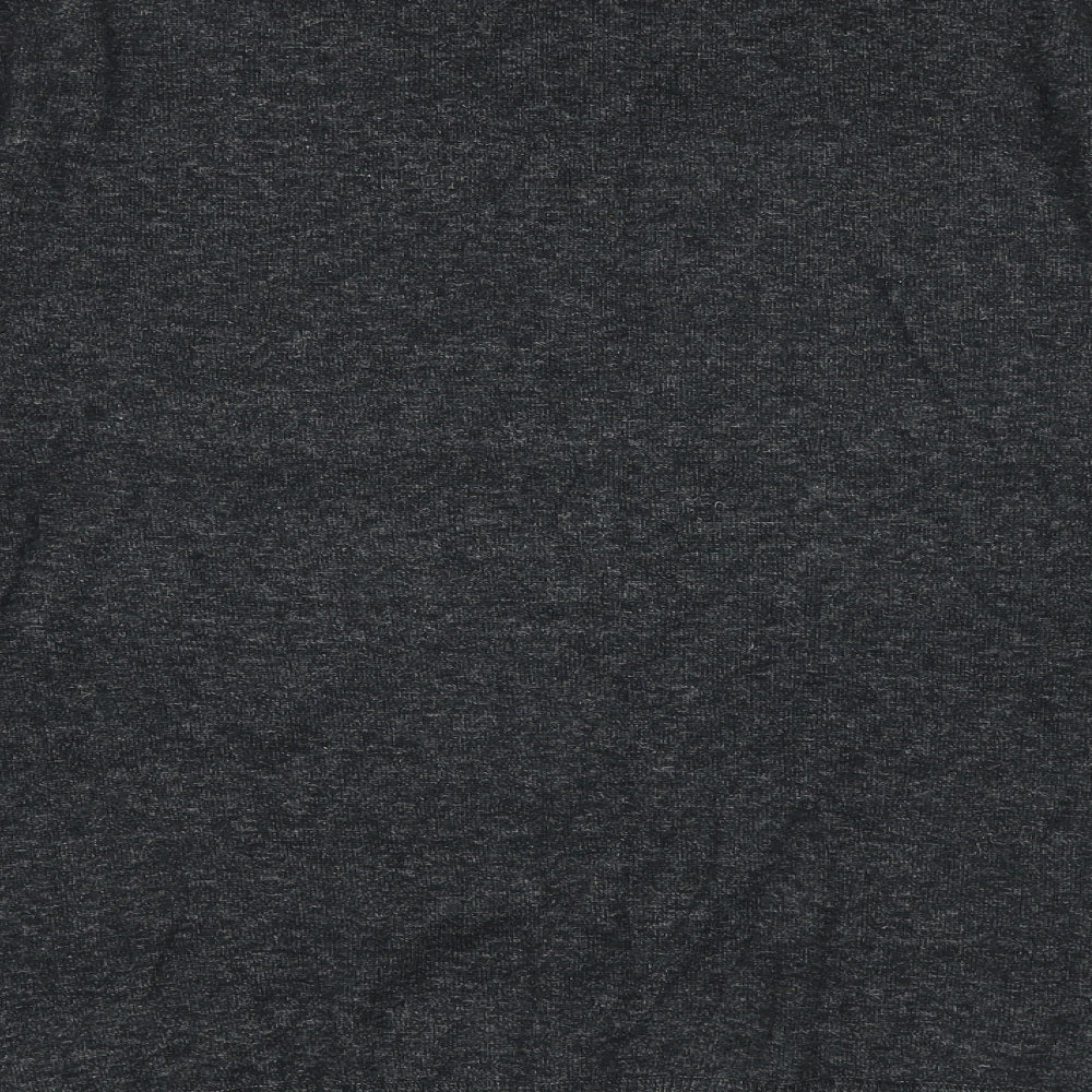 H&M Mens Grey Round Neck Cotton Pullover Jumper Size M Long Sleeve