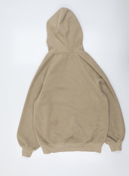 H&M Womens Beige Polyester Pullover Hoodie Size XS Pullover