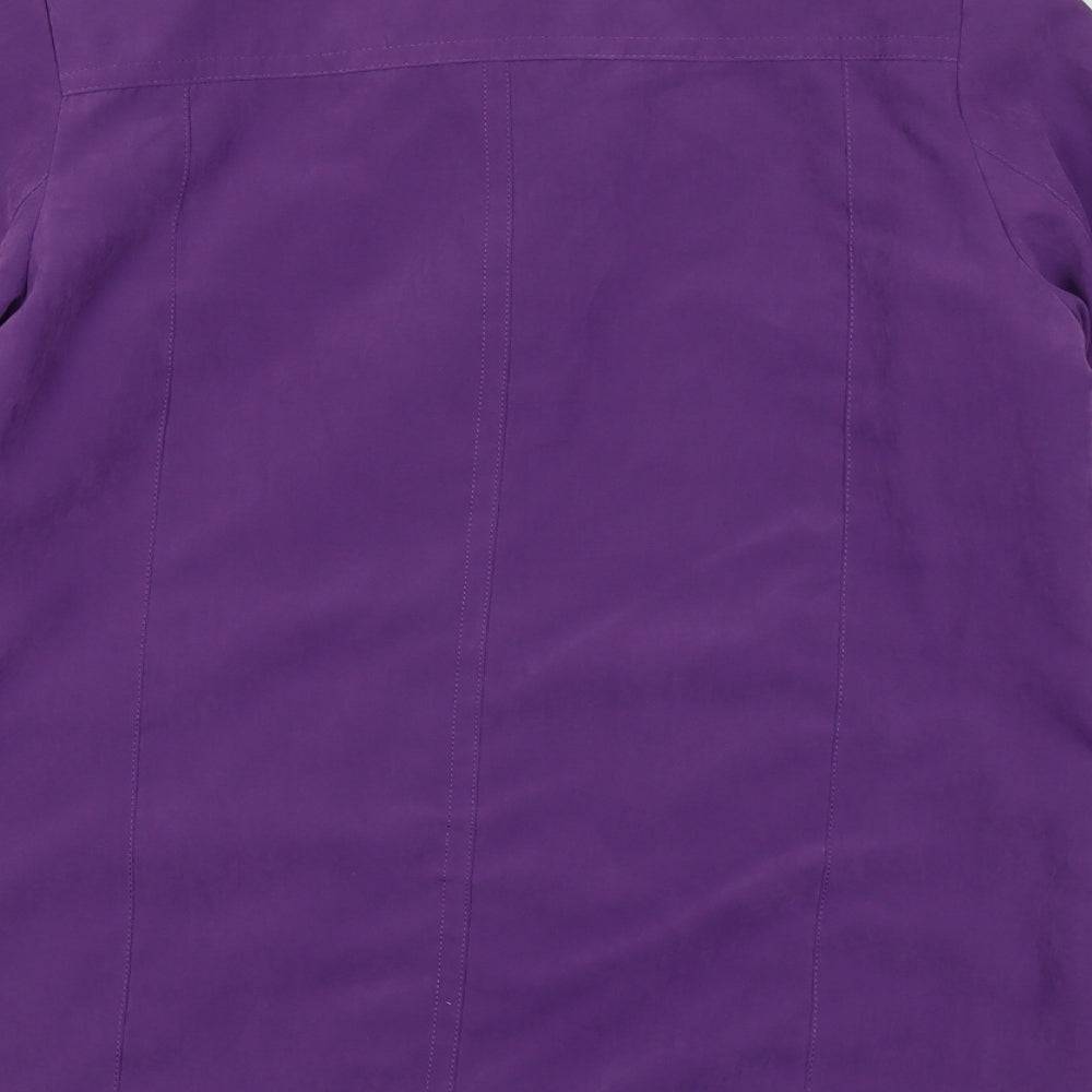 Womens UK Size 12 EWM Purple Pea Coat