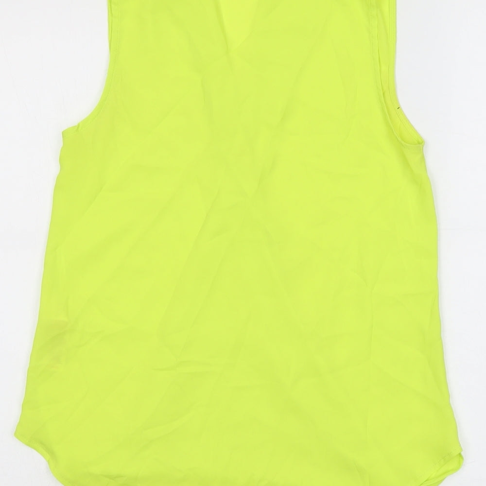 Womens UK Size 10 New Look Yellow Basic Blouse