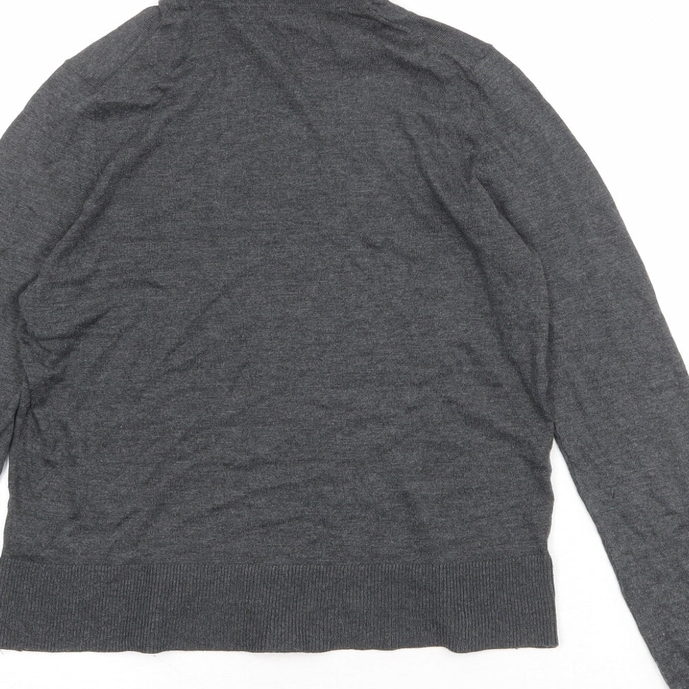 Womens UK Size S Zara Grey Pullover Jumper