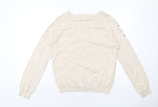 Womens UK Size M Savida Ivory Pullover Jumper