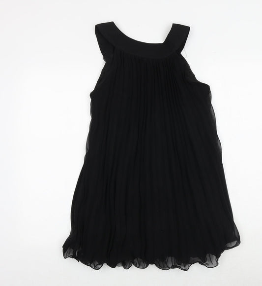 AX Paris Womens Black Polyester A-Line Size 10 Boat Neck Pullover