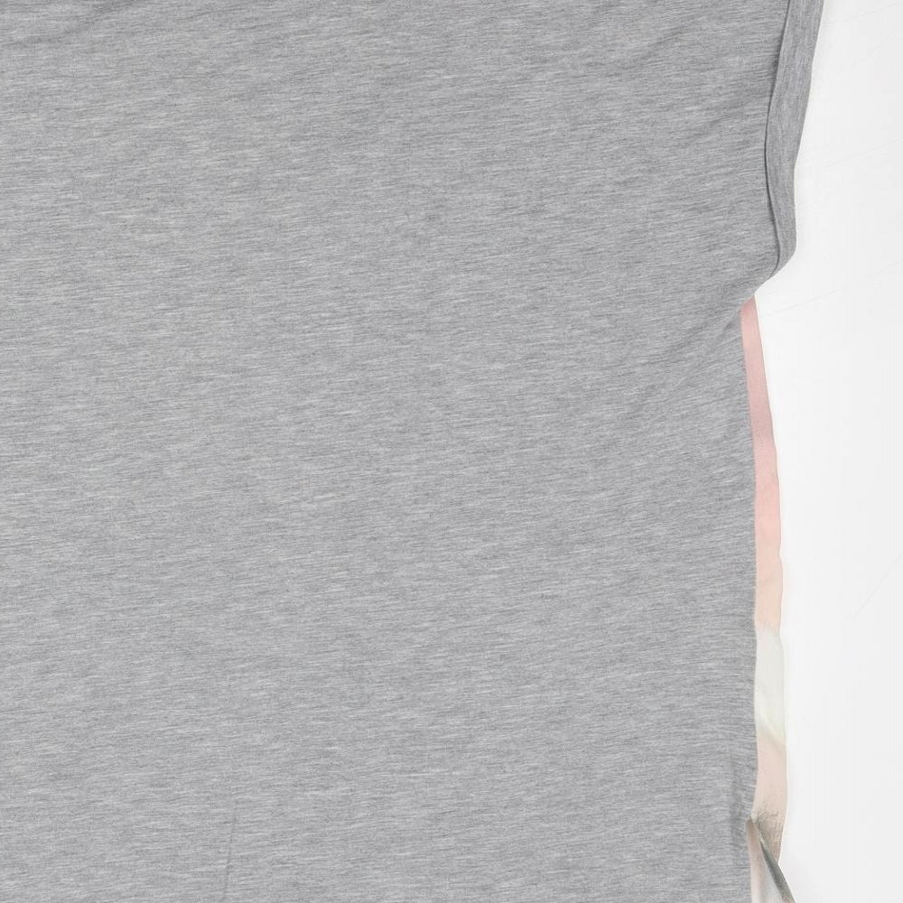 Womens UK Size 14 Per Una Grey Basic Blouse