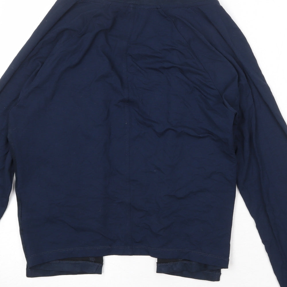 Womens UK Size M Sandwich Blue Cardigan Jumper