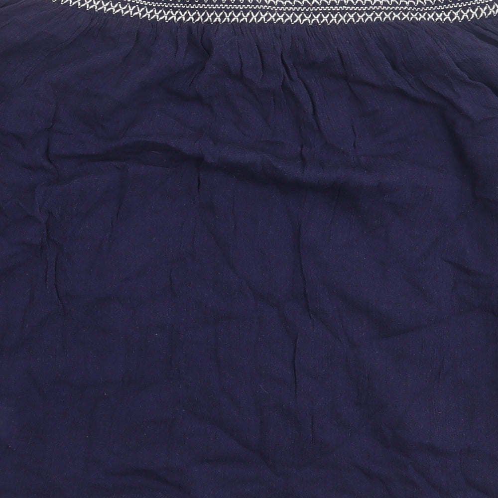 Womens UK Size S Gap Blue Basic Blouse
