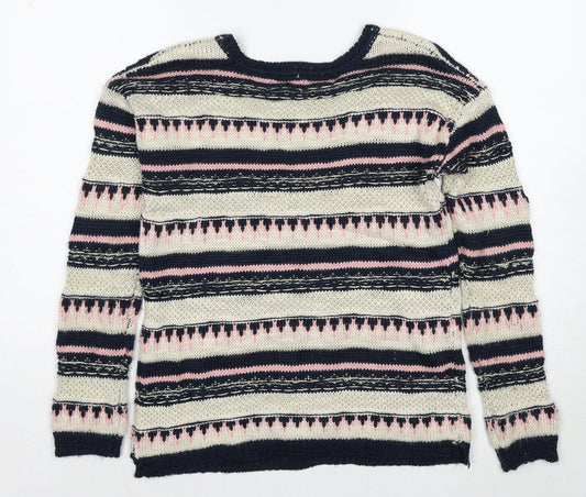 Womens UK Size M Springfield Multicoloured Pullover Jumper