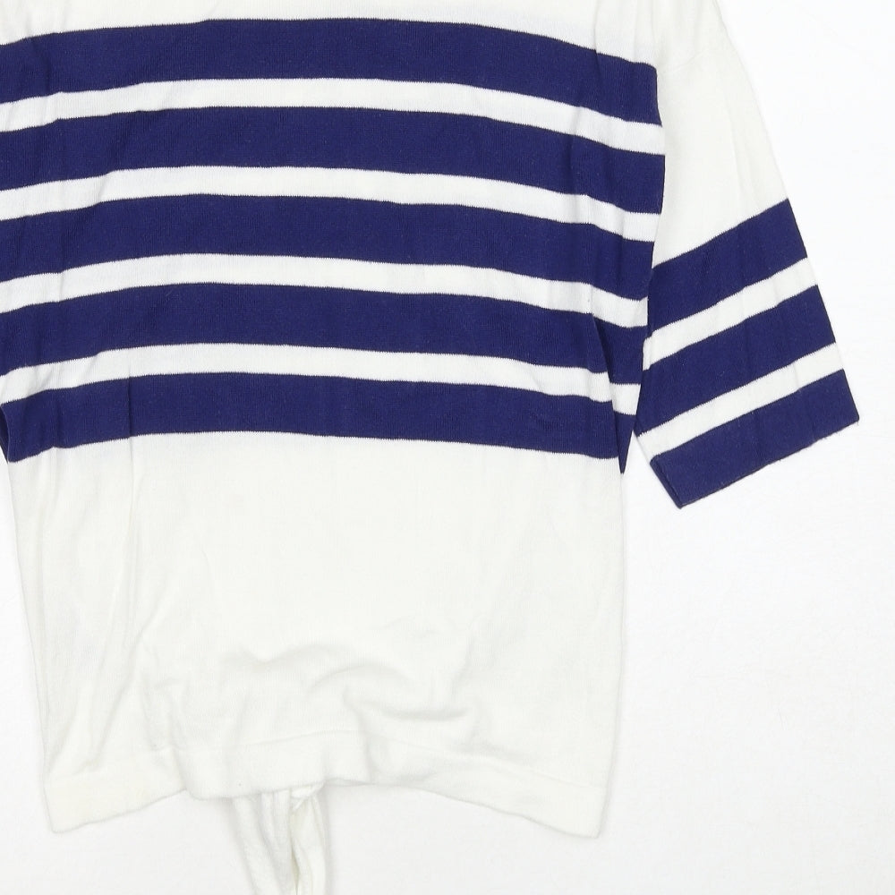 Womens UK Size S Marks and Spencer White Pullover Jumper