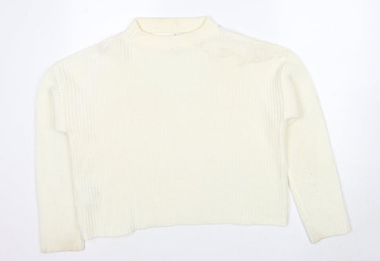 Womens UK Size M Divided by H&M Ivory Pullover Jumper