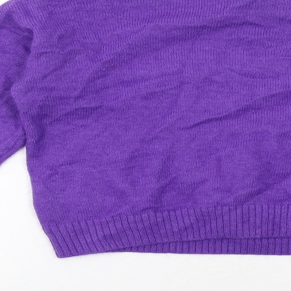Womens UK Size 6 H&M Purple Pullover Jumper