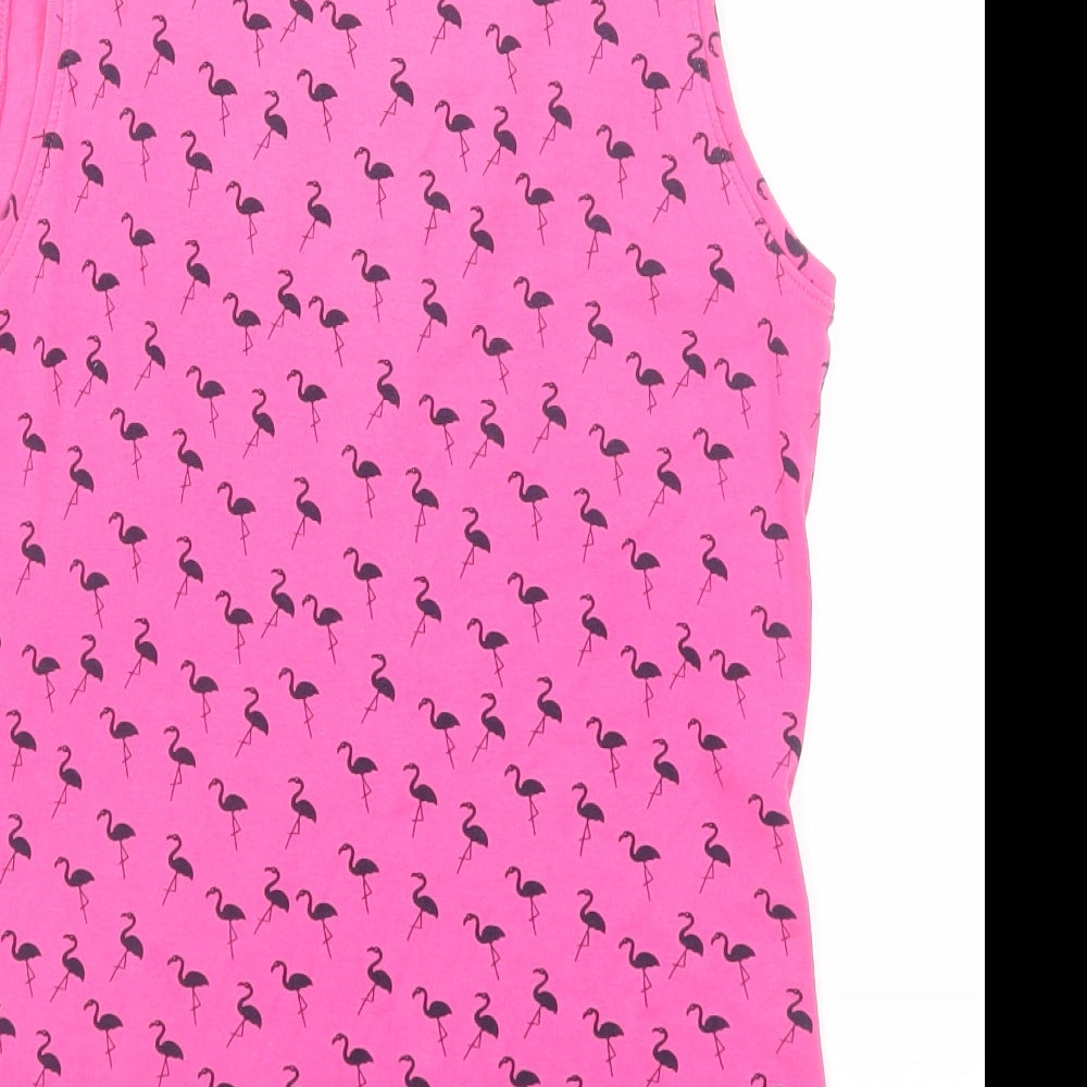 Womens UK Size 12 M&Co Pink Basic Tank