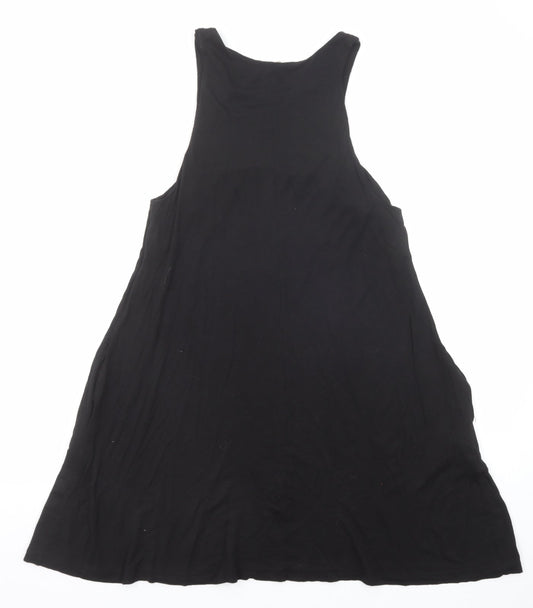 H&M Womens Black Viscose A-Line Size S Round Neck Pullover