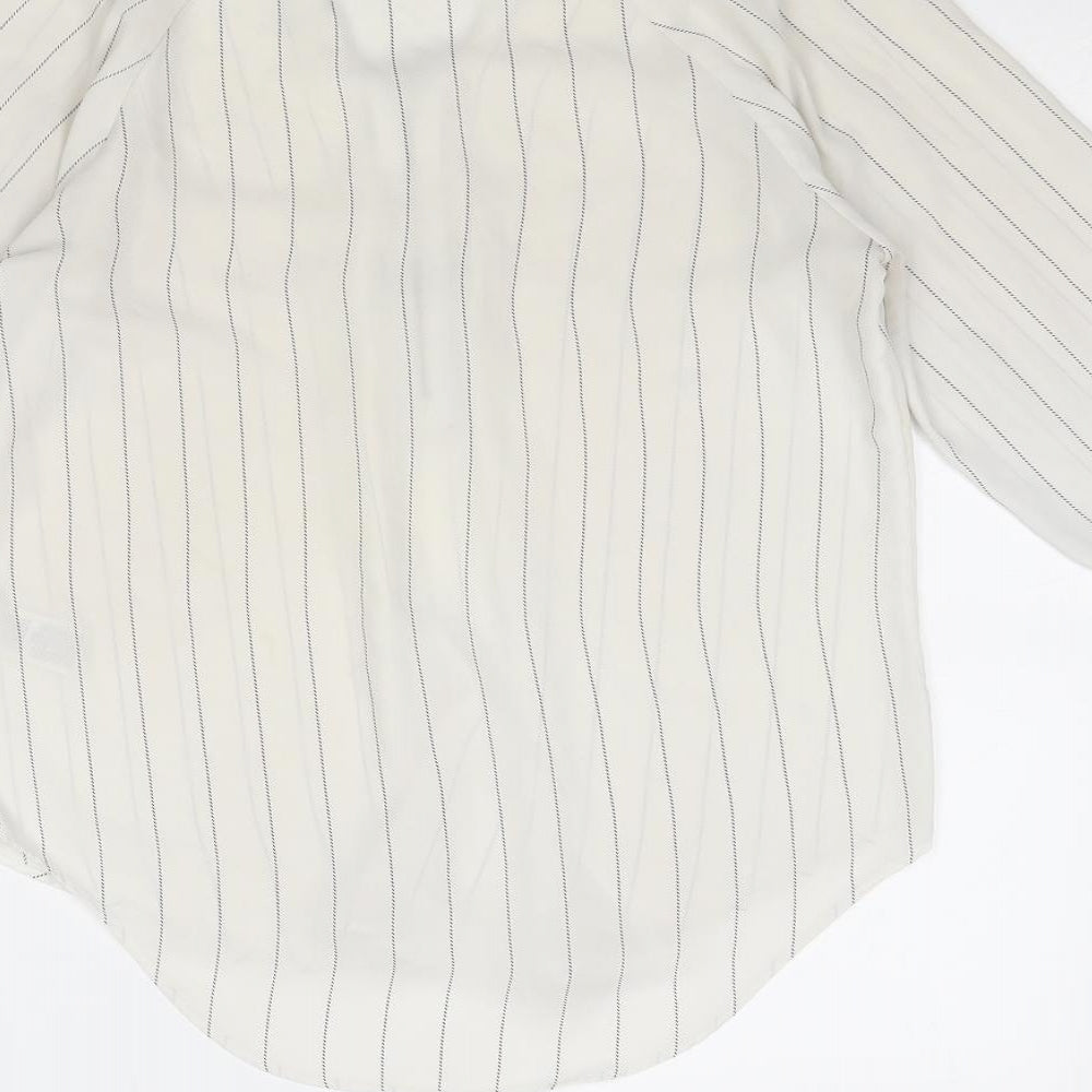 Womens UK Size 8 Marks and Spencer White Basic Blouse