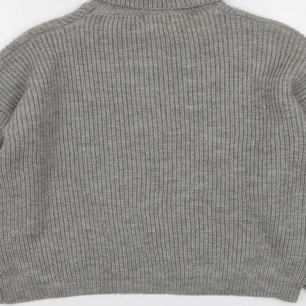Womens UK Size S PRETTYLITTLETHING Grey Pullover Jumper