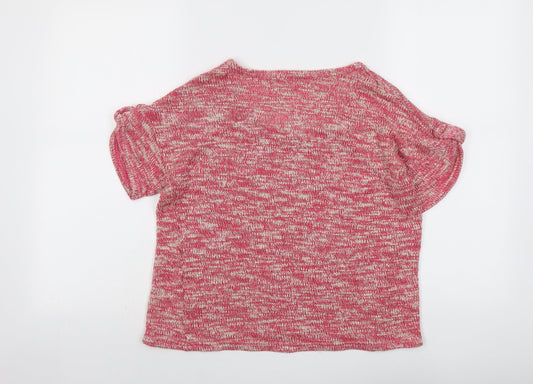 Womens UK Size 10 River Island Pink Pullover Jumper