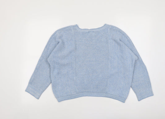 Womens UK Size 12 Topshop Blue Pullover Jumper