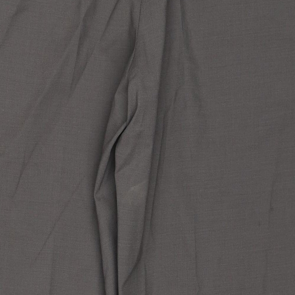 Skopes Mens Brown Wool Chino Trousers Size 42 in Regular Zip