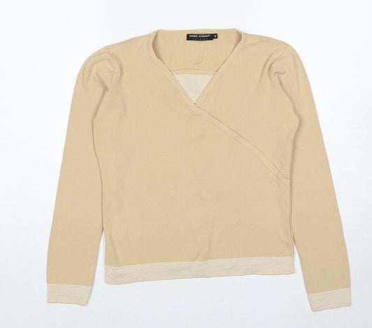Womens UK Size S Debbie Morgan Beige Pullover Jumper