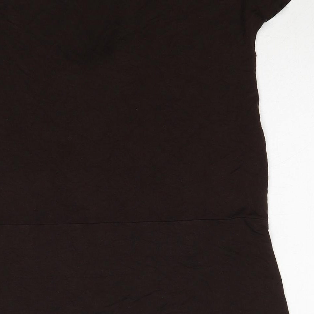Womens UK Size L Merona Brown Basic T-Shirt