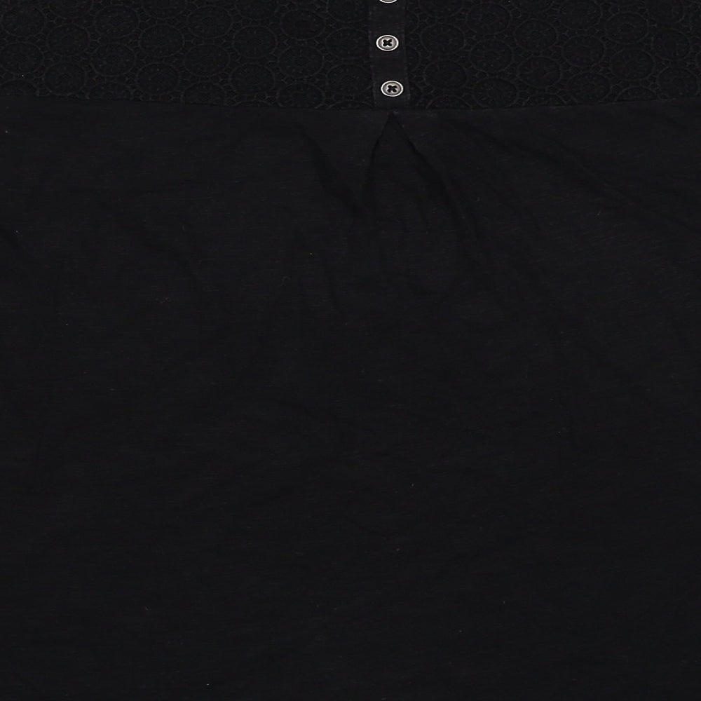 Womens UK Size 14 Belle Vere Black Basic Blouse