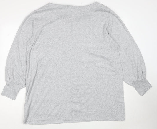 Womens UK Size 20 Marks and Spencer Grey Pullover Jumper