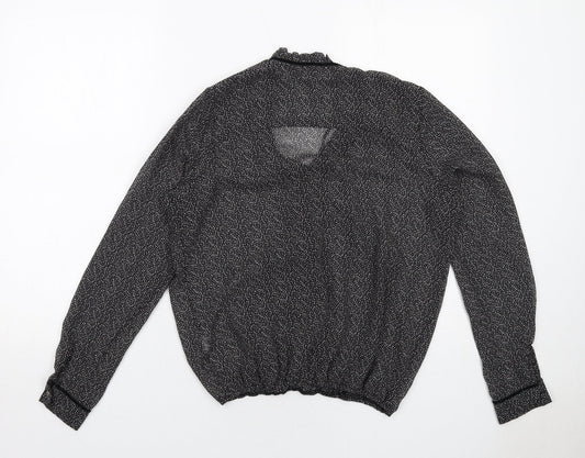 Womens UK Size 8 River Island Black Basic Blouse
