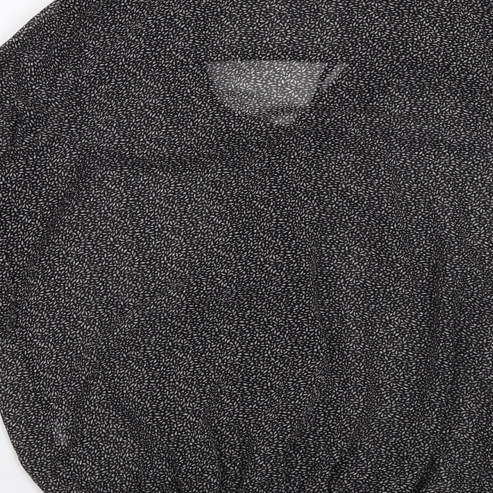 Womens UK Size 8 River Island Black Basic Blouse