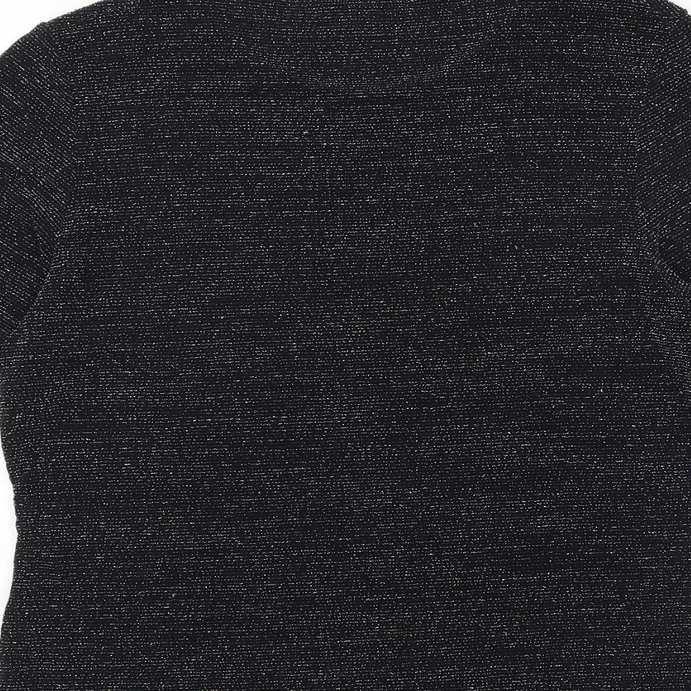 Womens UK Size M Klass Black Basic T-Shirt