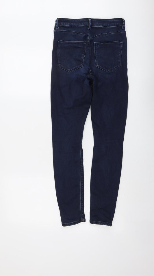 ASOS Womens Blue Cotton Skinny Jeans Size 26 in L27 in Regular Button
