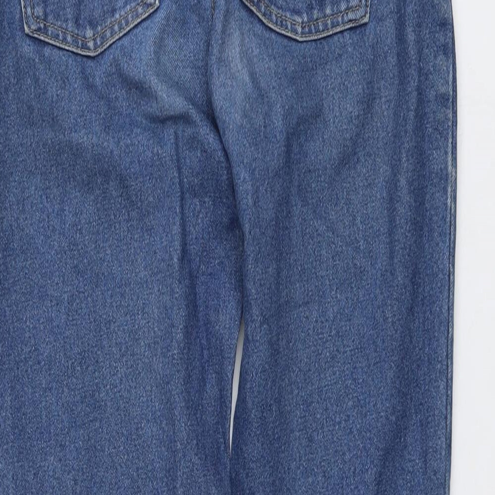 American Apparel Womens Blue Cotton Mom Jeans Size 28 in L29 in Regular Button