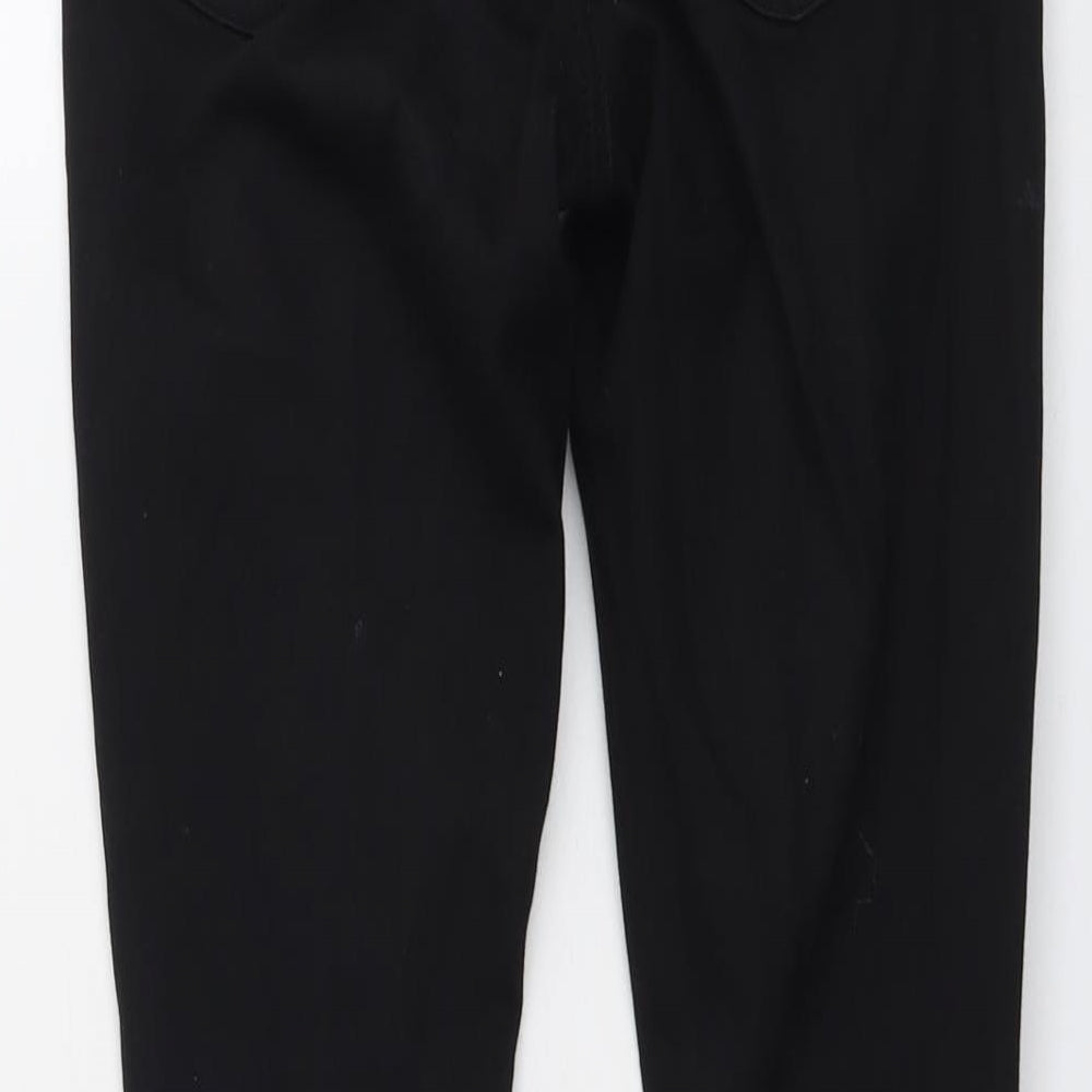 Topshop Womens Black Cotton Skinny Jeans Size 28 L25 in Regular Button