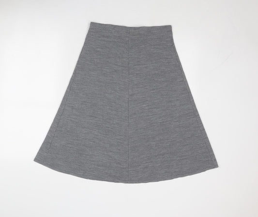 Classic Womens Grey Acrylic Swing Skirt Size 12