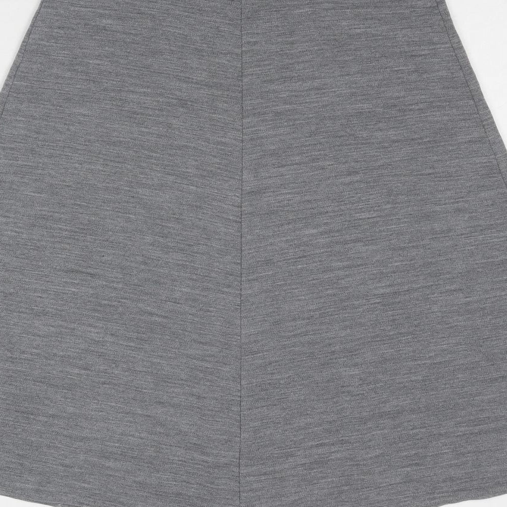 Classic Womens Grey Acrylic Swing Skirt Size 12
