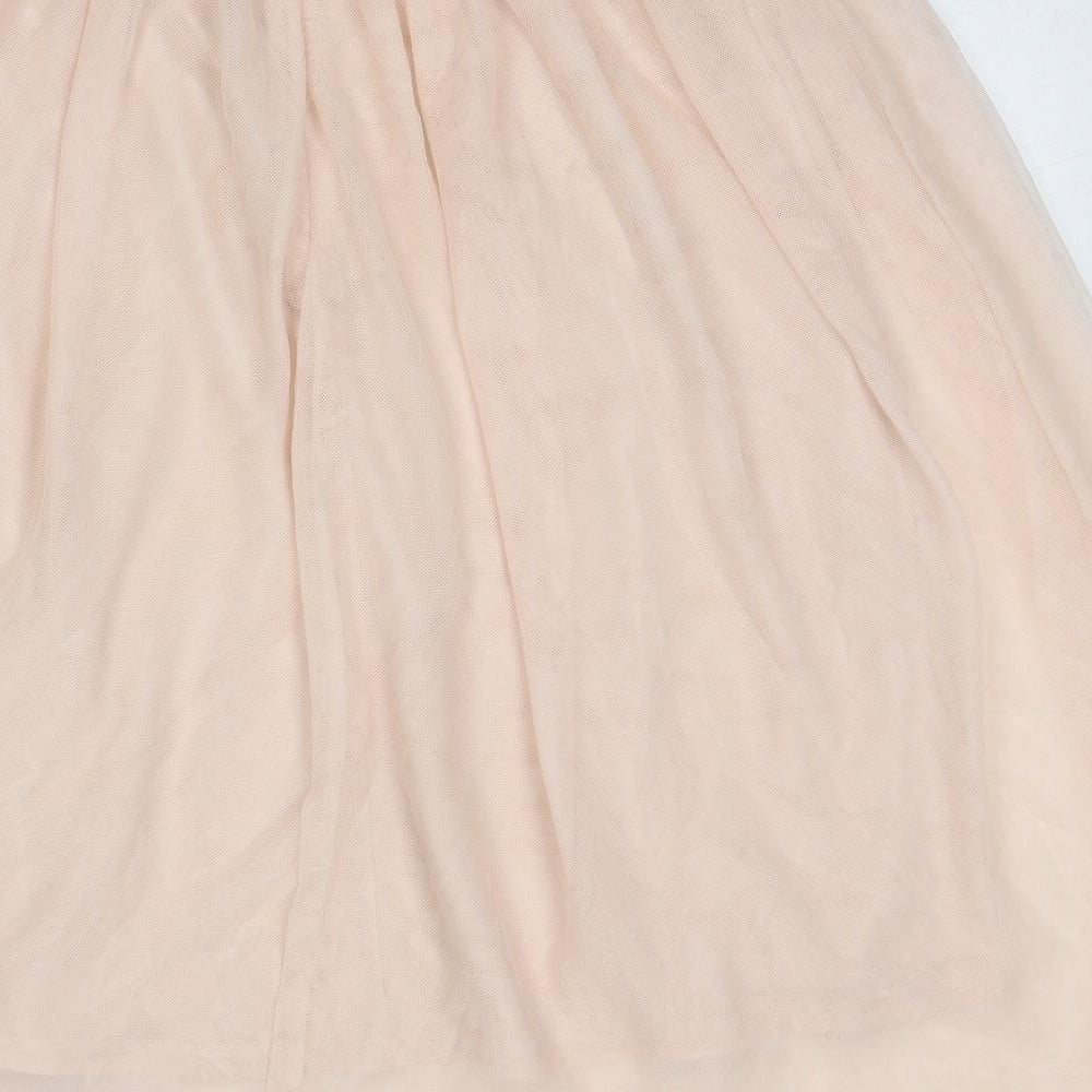 H&M Womens Pink Polyamide Tutu Skirt Size 10 Zip