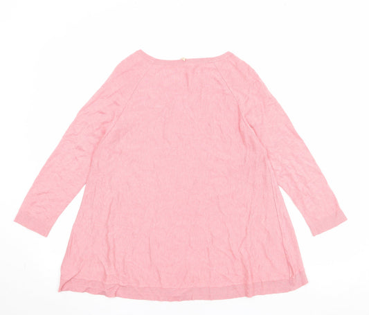 Womens UK Size 10 Phase Eight Pink Pullover Jumper