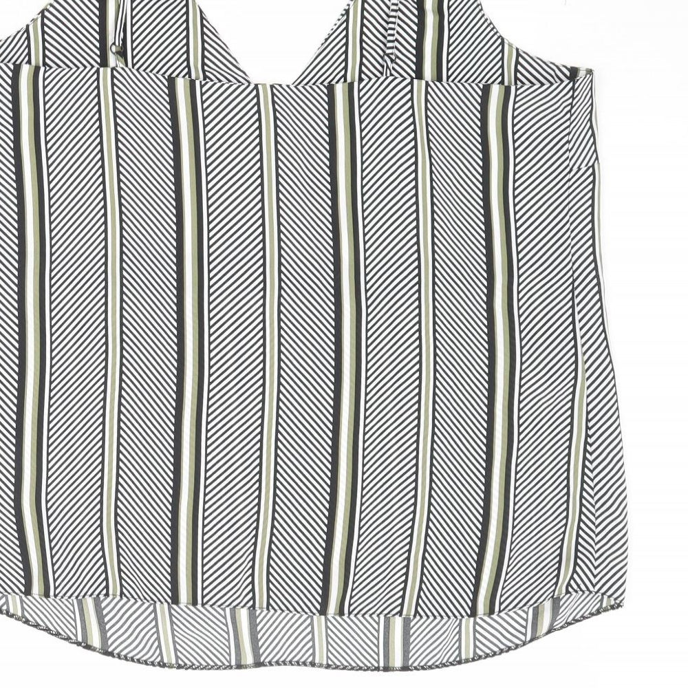 Womens UK Size 16 Dorothy Perkins Black Basic Tank