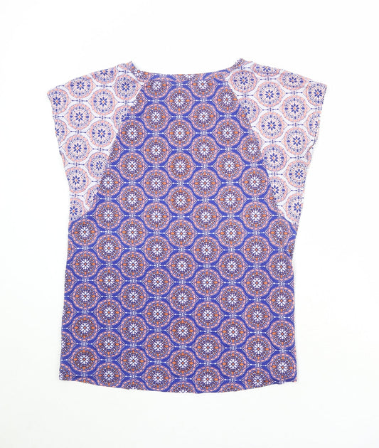 Womens UK Size 10 Marks and Spencer Blue Basic T-Shirt