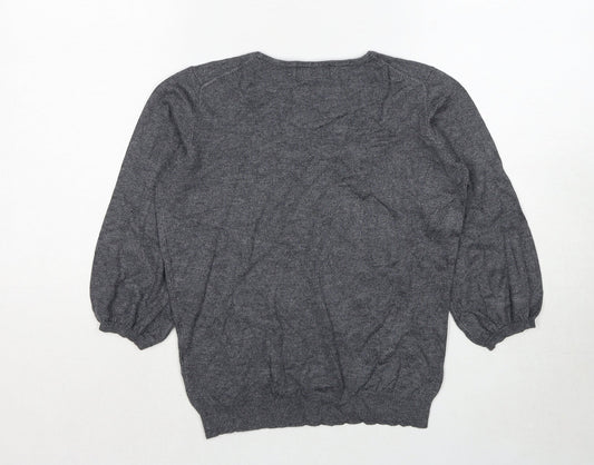 Womens UK Size 12 Marks and Spencer Grey Pullover Jumper