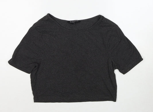 Womens UK Size XS Brave Soul Grey Basic T-Shirt