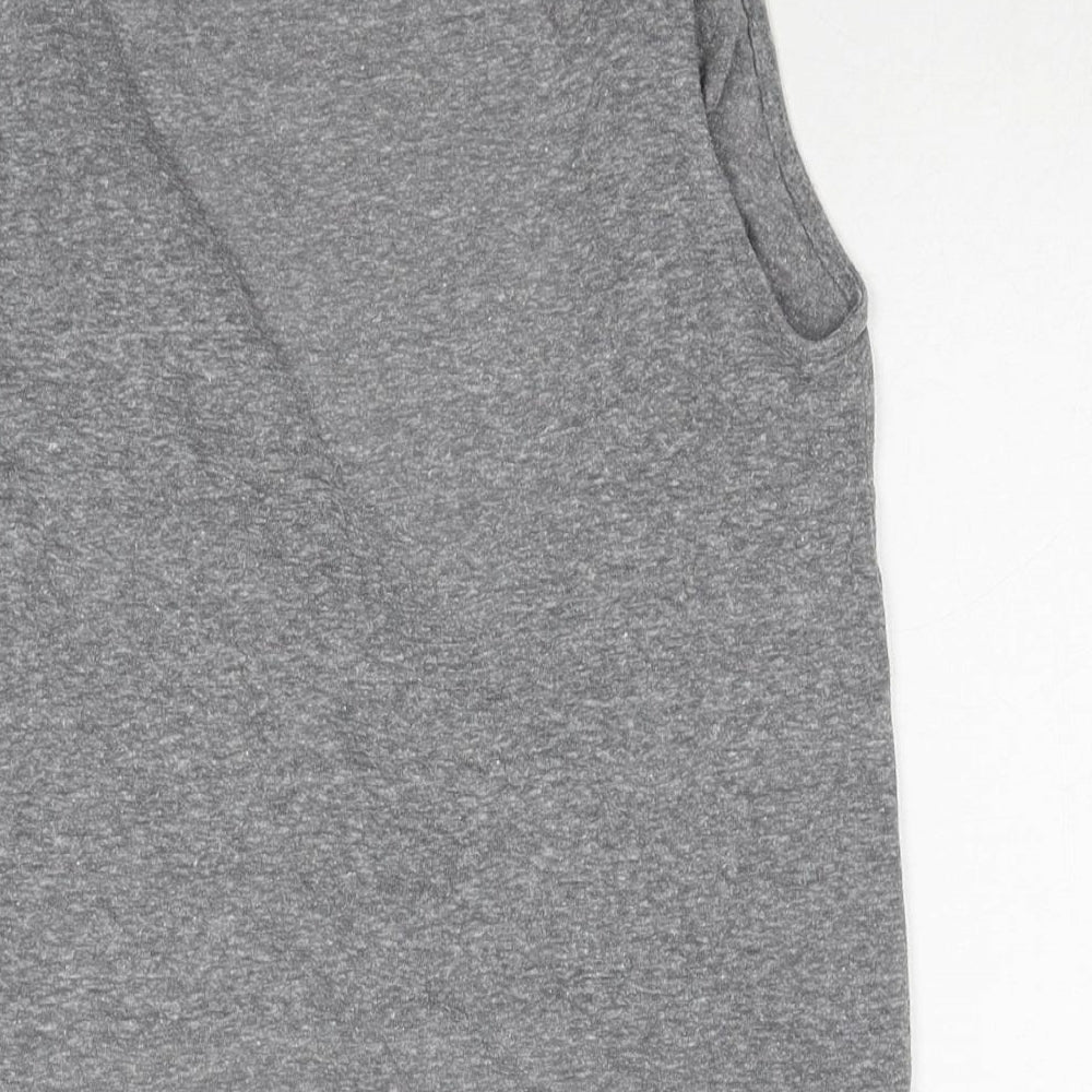 Womens UK Size S Silence + Noise Grey Basic Tank