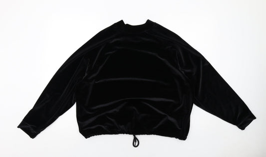 Womens UK Size L Marks and Spencer Black Pullover Sweatshirt