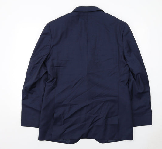 Mens UK Size 42 Marks and Spencer Regular Blue Suit Jacket