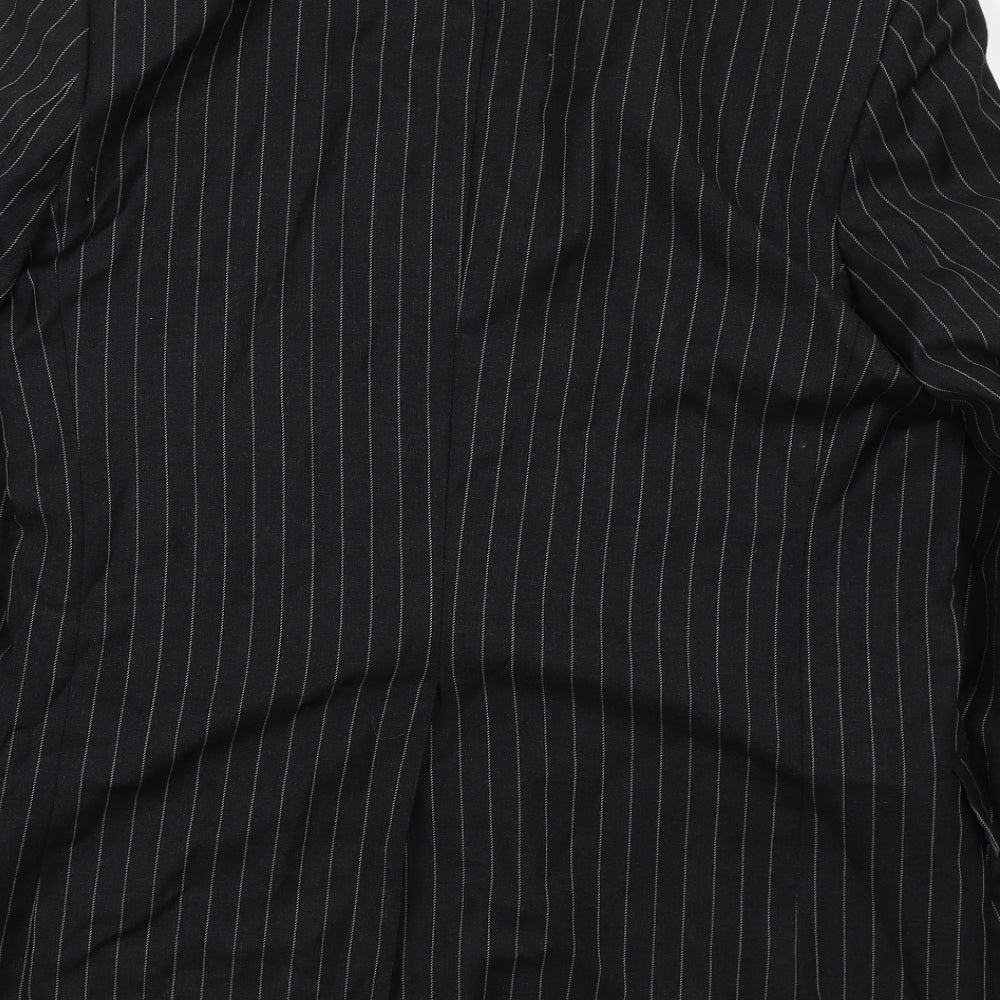 Mens UK Size 44 Fellini Regular Black Suit Jacket